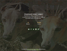 Tablet Screenshot of greyhoundactionleague.com